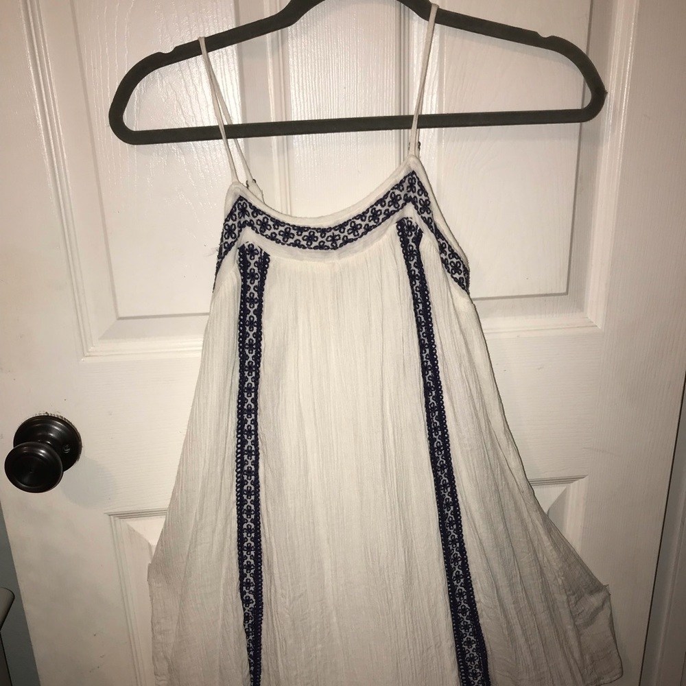 White, flowing sundress